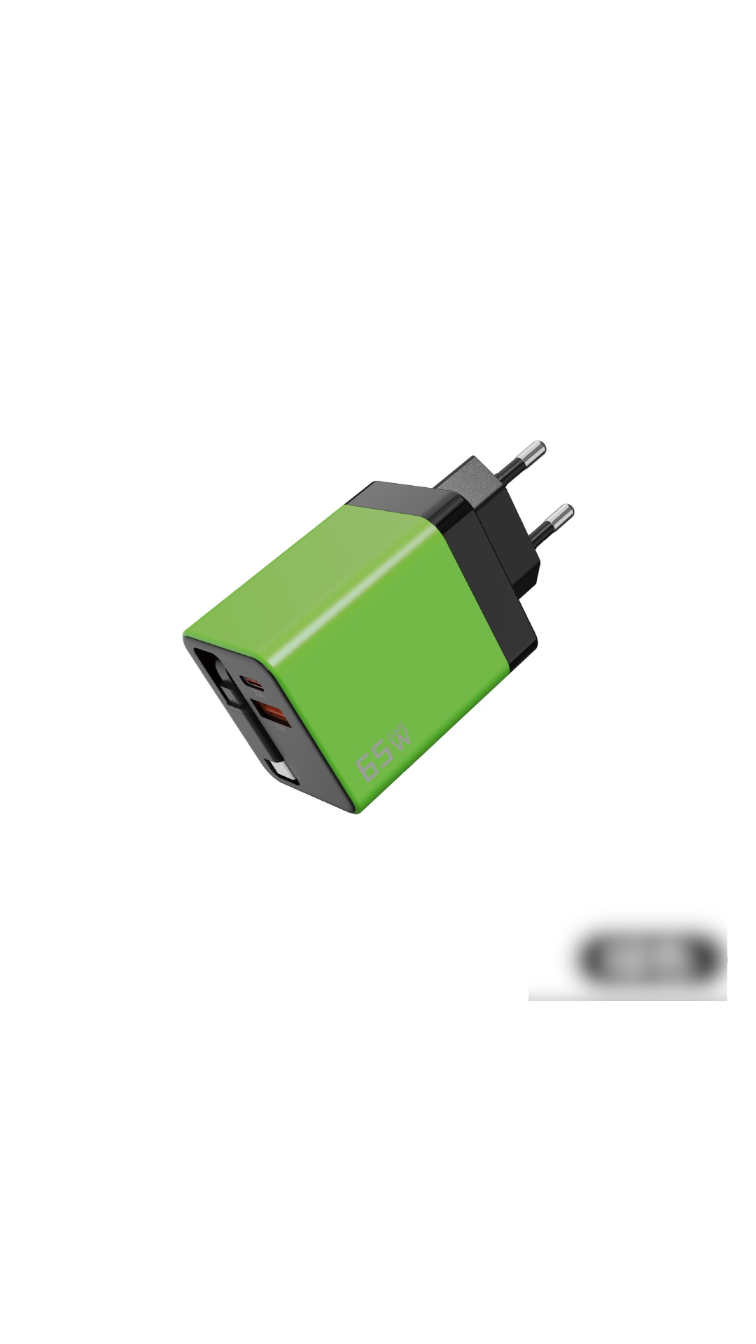đ„REA â 50 % RABATTđ 65 W snabbladdare för mobiltelefon med infĂ€llbar 80 cm lĂ„ng Type-C-kabel