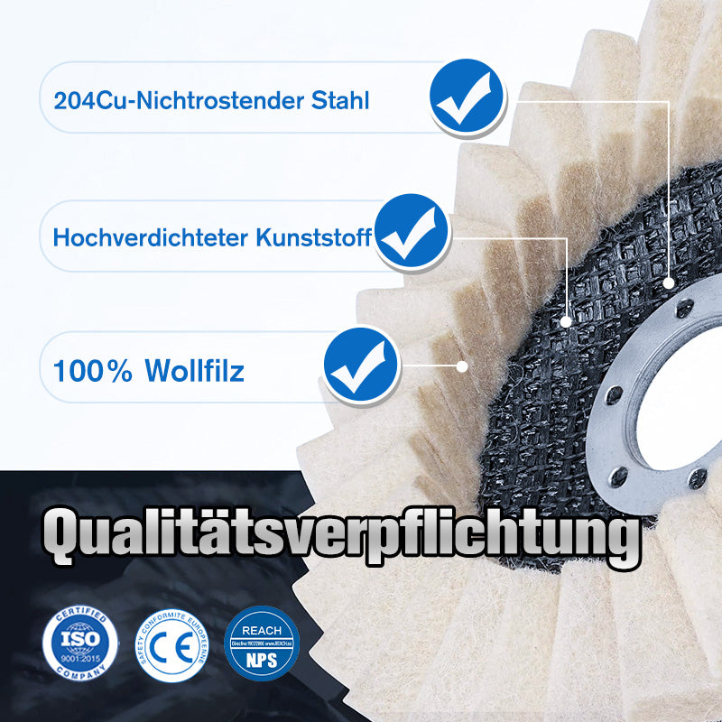 ✨Limited Time 50% Off-Wool Felt Flip Disc Polishing Wheel