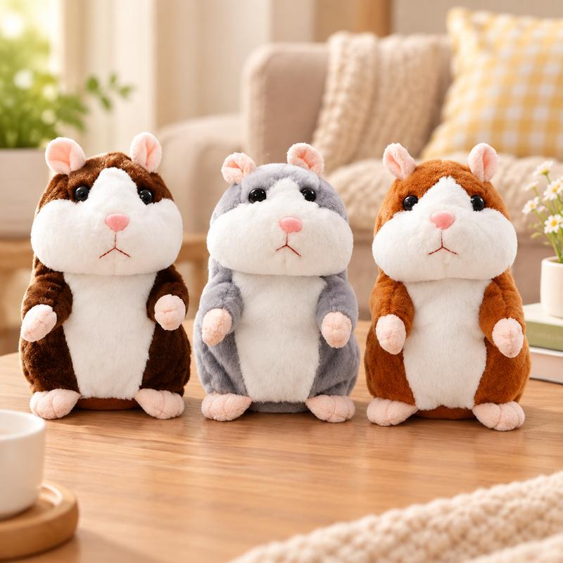 đč âšTalande hamster i plysch â upprepar allt du sĂ€ger, skakar automatiskt pĂ„ huvudet och Ă€r hysteriskt rolig för barn och vuxna. đ