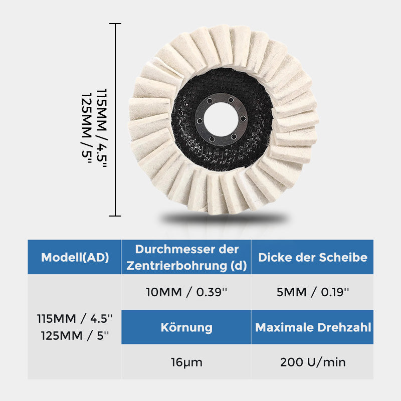 ✨Limited Time 50% Off-Wool Felt Flip Disc Polishing Wheel