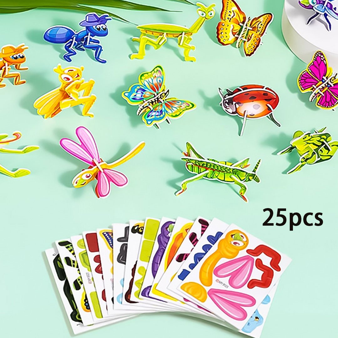 đ„Educational 3D Cartoon Puzzleđ§©(25 st)