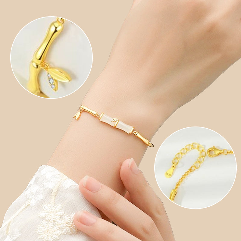 ⏳Zeitlich begrenztes Sonderangebot⏰Bambusarmband für Damen mit Kette📿