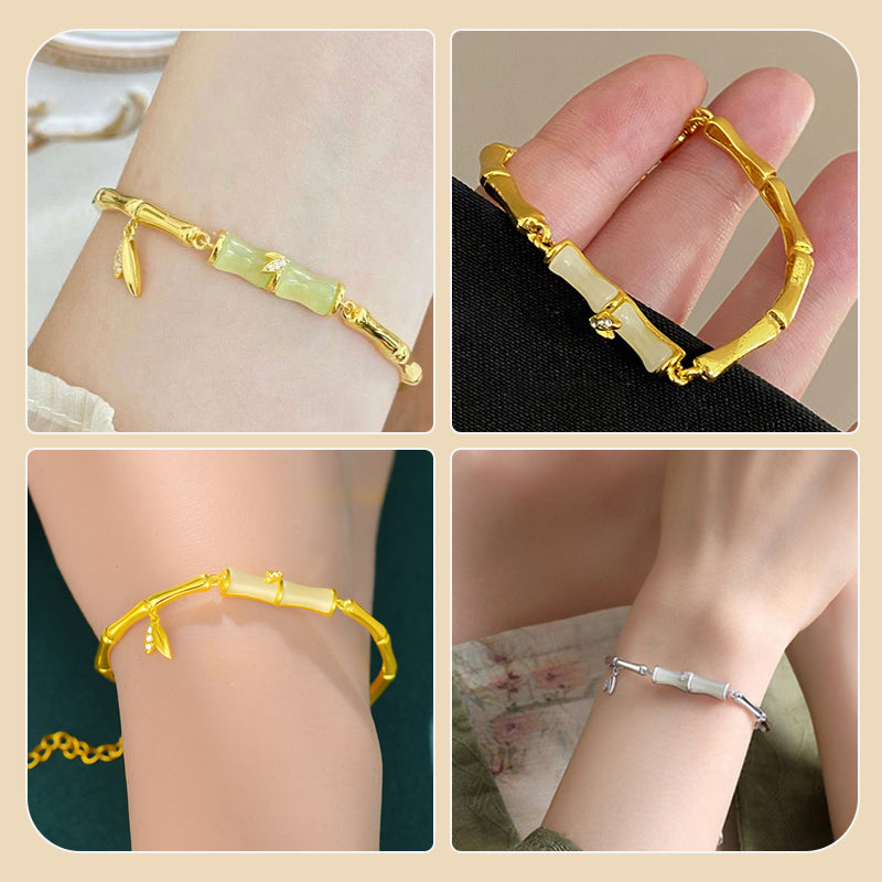 ⏳Zeitlich begrenztes Sonderangebot⏰Bambusarmband für Damen mit Kette📿