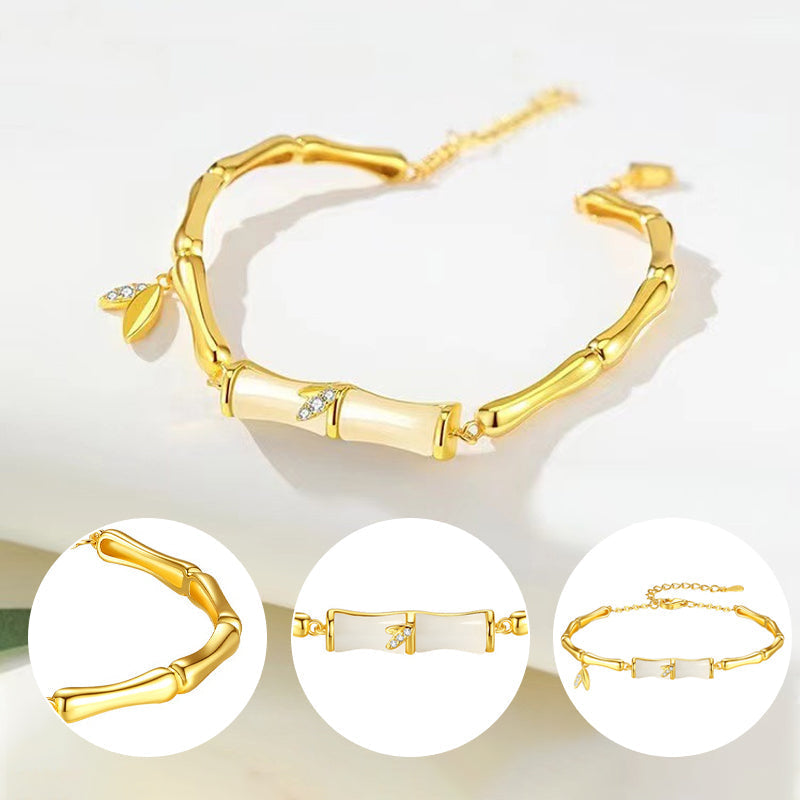 ⏳Zeitlich begrenztes Sonderangebot⏰Bambusarmband für Damen mit Kette📿