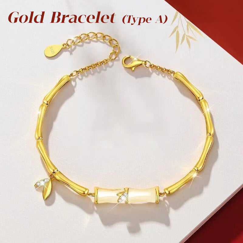 ⏳Zeitlich begrenztes Sonderangebot⏰Bambusarmband für Damen mit Kette📿
