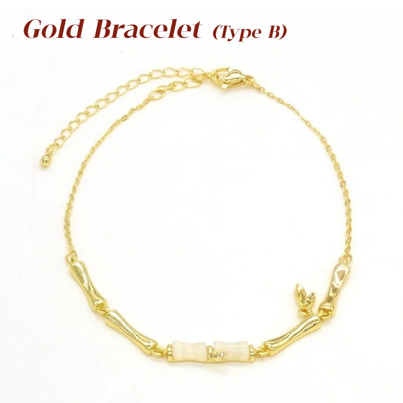 ⏳Zeitlich begrenztes Sonderangebot⏰Bambusarmband für Damen mit Kette📿