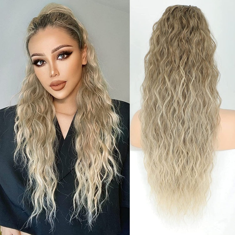 💕LETZTER TAG DER AKTION - 50 % RABATT💕Lockige, gewellte Frizz-Haarverlängerung mit Pferdeschwanz