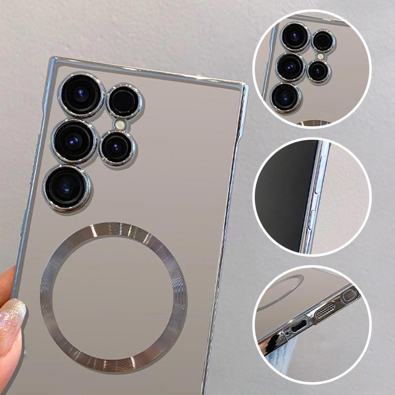 Magnetic Ultra-Thin Electroplating Frameless Mobile Phone Case