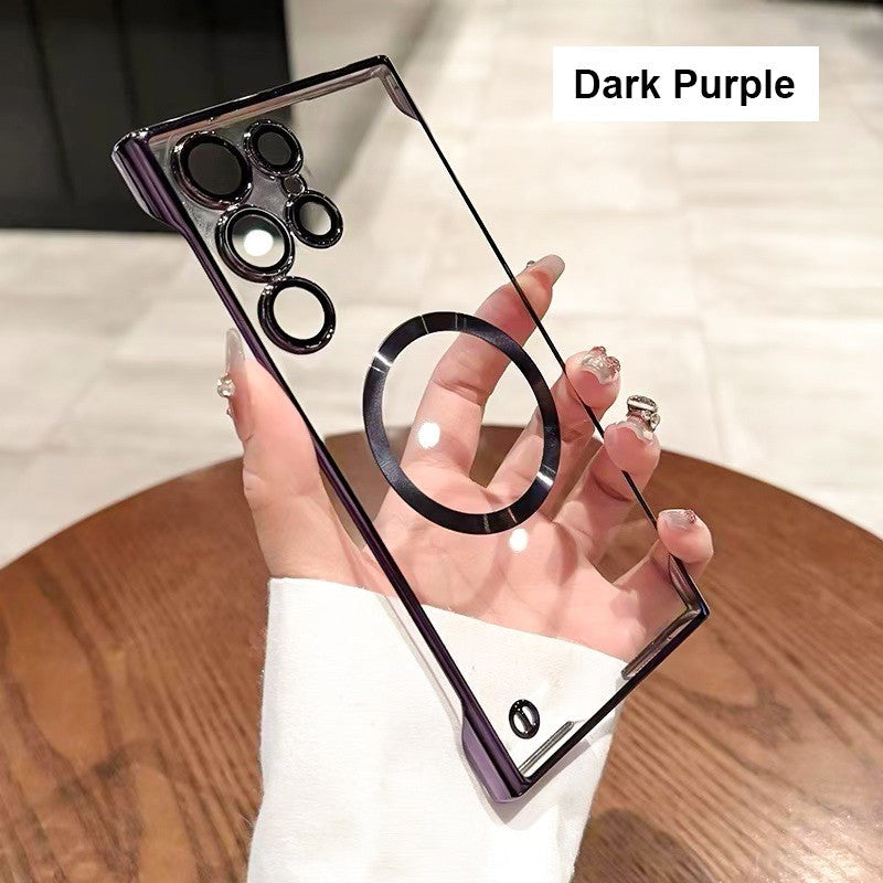 Magnetic Ultra-Thin Electroplating Frameless Mobile Phone Case