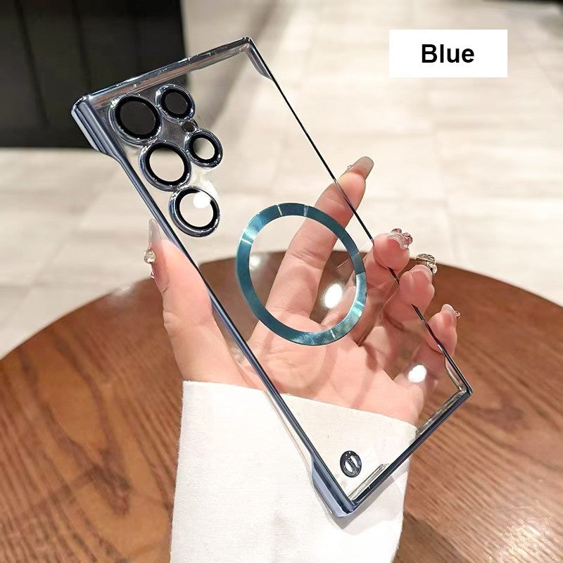 Magnetic Ultra-Thin Electroplating Frameless Mobile Phone Case