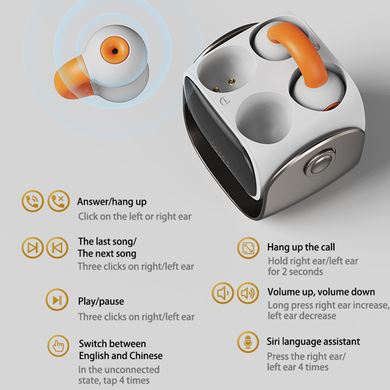 🥰Bluetooth-Headset mit Ohrclip und Digitalanzeige🎧