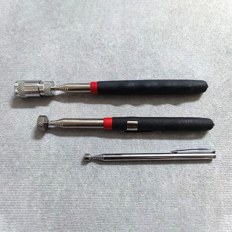 4-teiliges Set: Stark magnetisches, ausziehbares Hebe- und Greifwerkzeug mit LED-Licht und Inspektionsspiegel