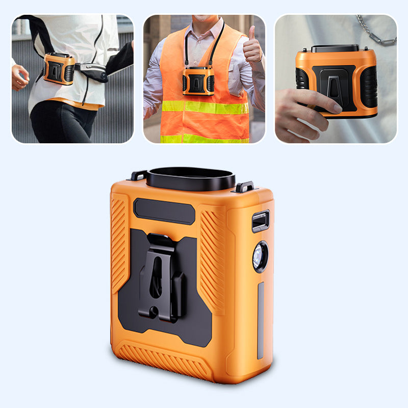 ❄️Tragbarer, wiederaufladbarer Taillen-Kühlventilator mit Clip🌪️