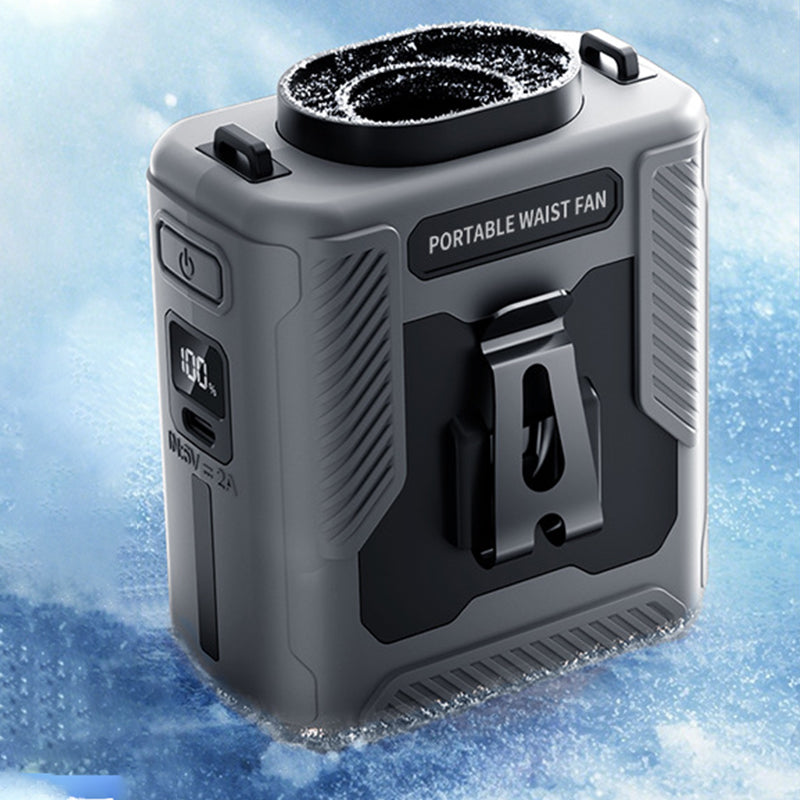 ❄️Tragbarer, wiederaufladbarer Taillen-Kühlventilator mit Clip🌪️