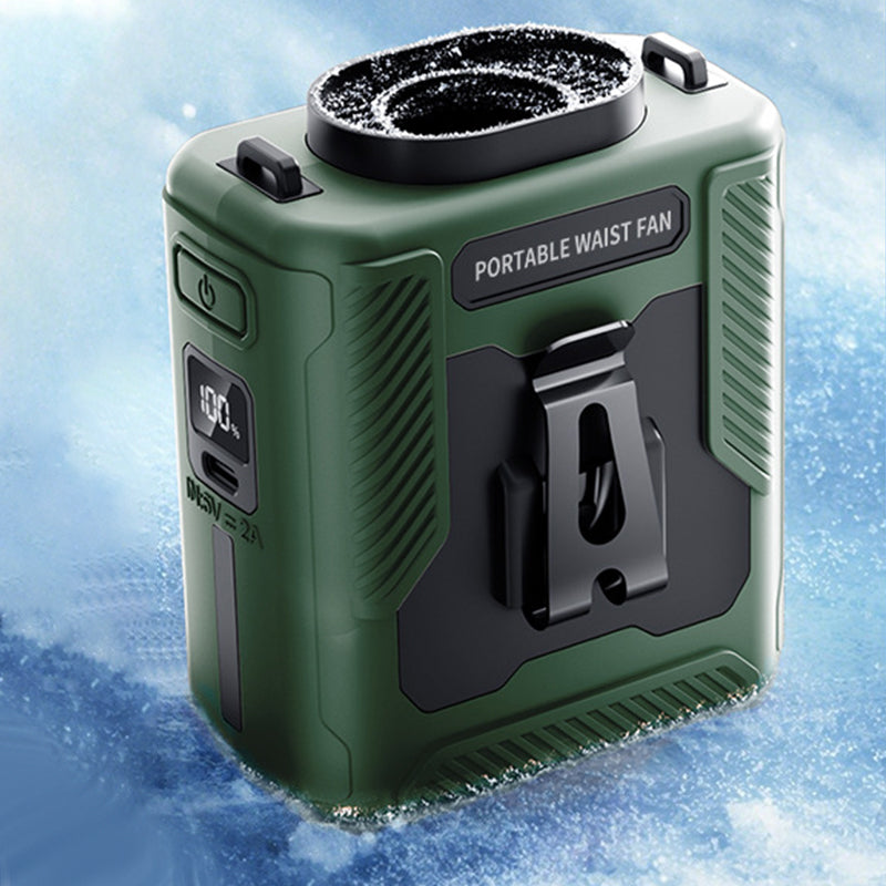 ❄️Tragbarer, wiederaufladbarer Taillen-Kühlventilator mit Clip🌪️