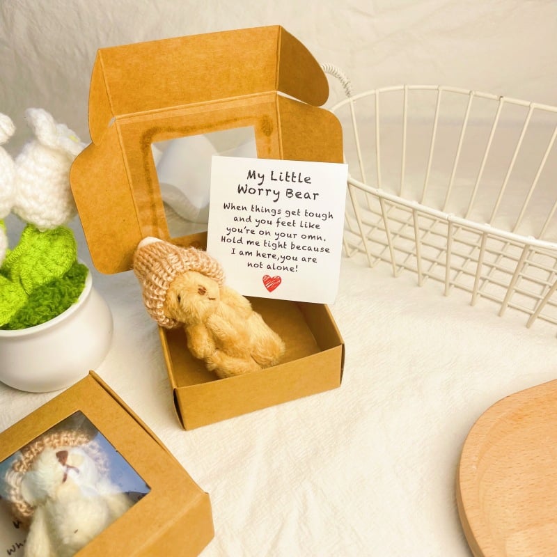 🔥Letzter Tag Sonderpreis-50% Rabatt🎁Handgefertigter Mini-Plüsch-Teddybär in einer Box