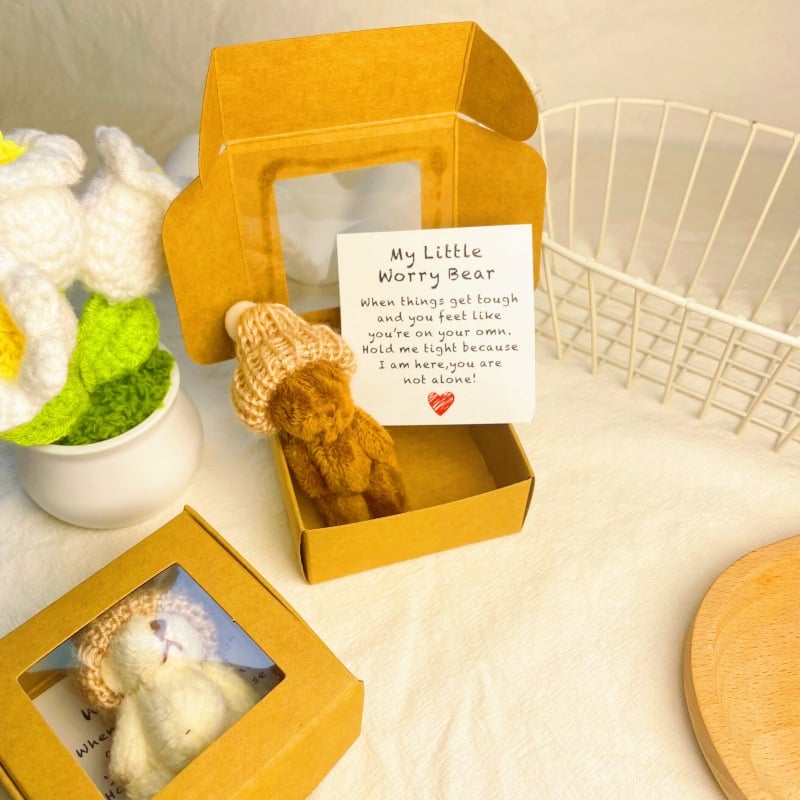 🔥Letzter Tag Sonderpreis-50% Rabatt🎁Handgefertigter Mini-Plüsch-Teddybär in einer Box