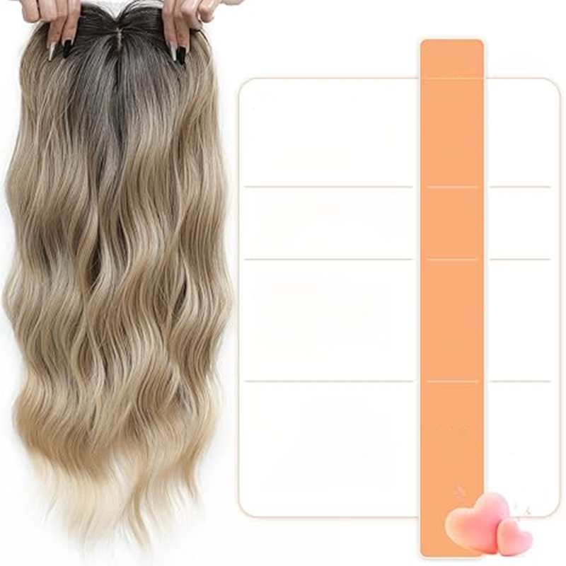 Gewelltes Clip-In-Haarteil mit Pony für dünner werdendes Haar
