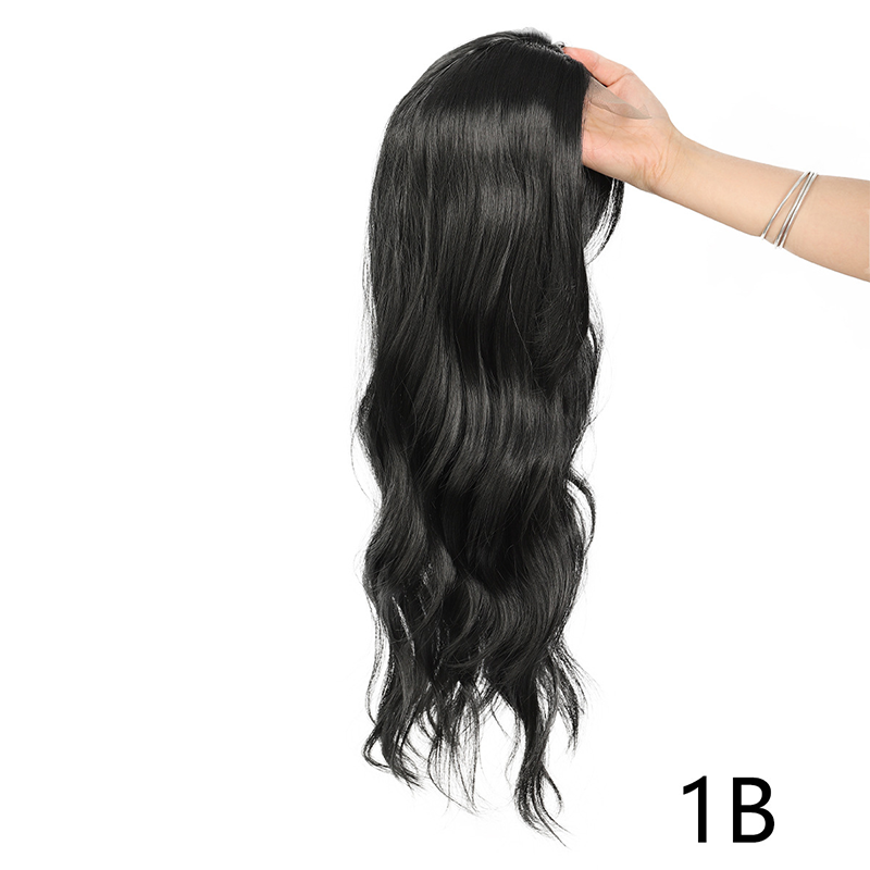 Gewelltes Clip-In-Haarteil mit Pony für dünner werdendes Haar