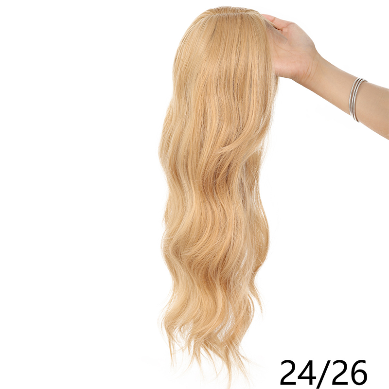 Gewelltes Clip-In-Haarteil mit Pony für dünner werdendes Haar