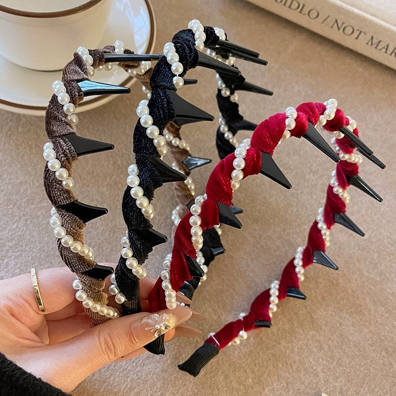 🔥Heißer Verkauf🔥Vintage High Cranium Artificial Pearl Hairband (50% Rabatt)
