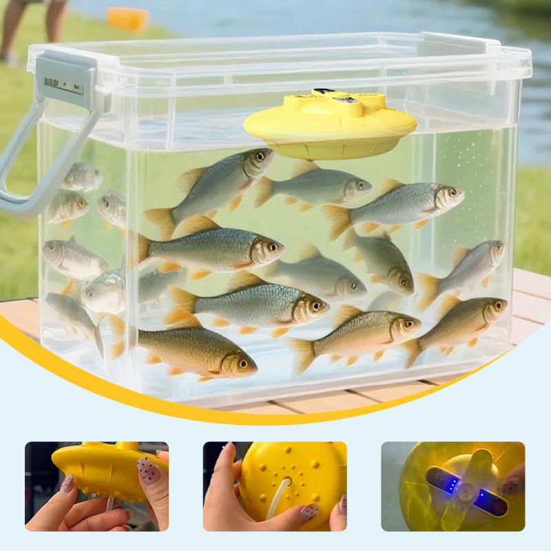 🔥2025 heißer Verkauf🐠Tragbare, wiederaufladbare, geräuscharme, schwimmende Sauerstoffpumpe