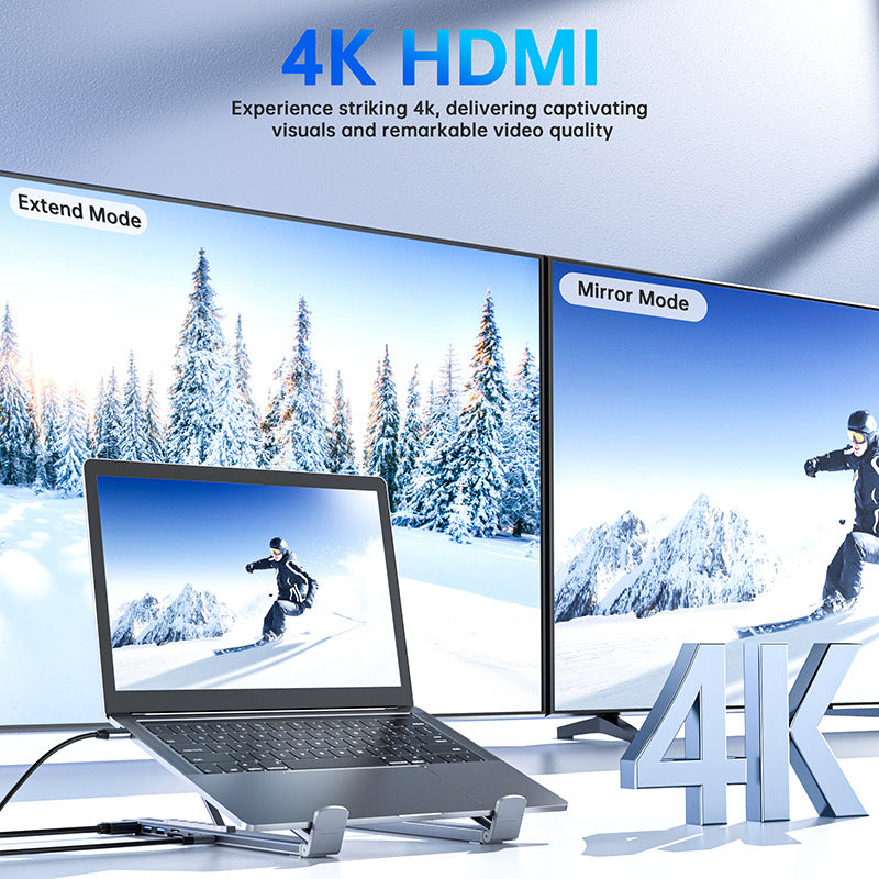 USB-C-Dockingstation-Laptopständer mit 4K HDMI