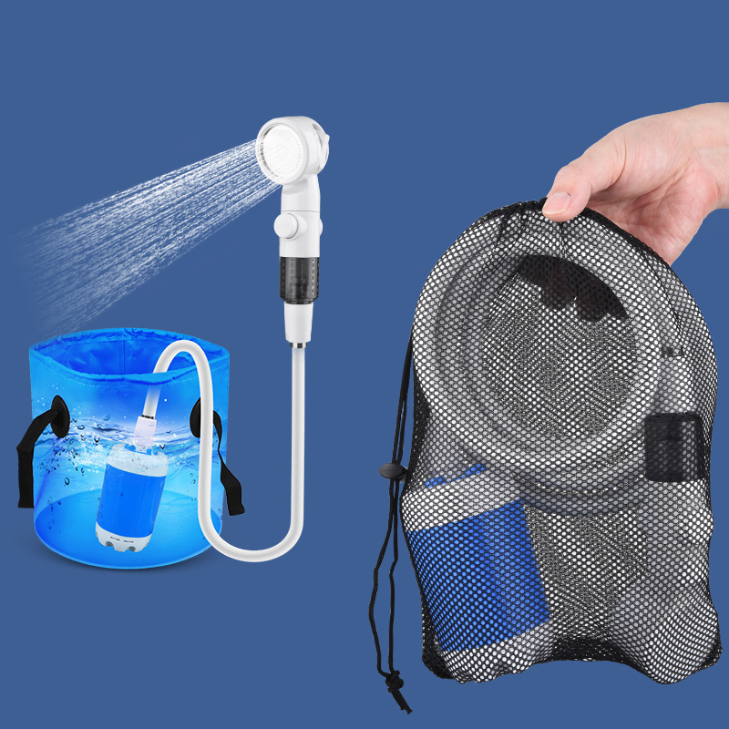 Kabellose, Wiederaufladbare Campingdusche Mit Pumpe