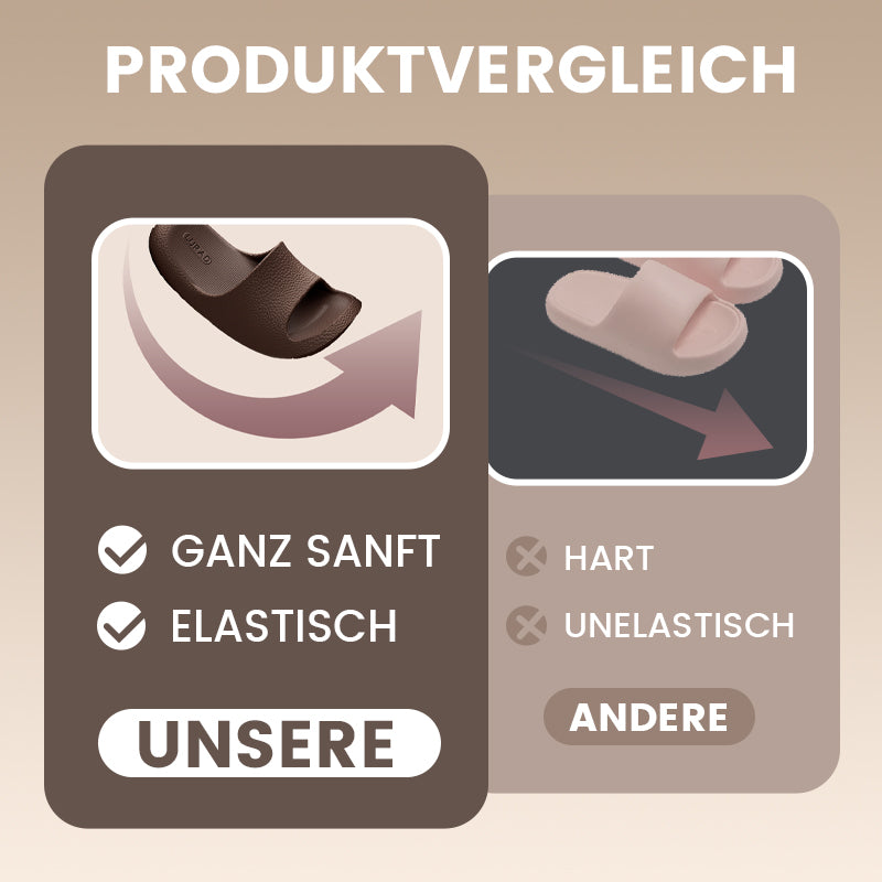 Rutschfeste, weiche Hausschuhe mit dicker Sohle