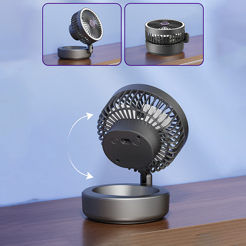 💥Heißer Verkauf💥 4-in-1 tragbarer Klappventilator mit Licht