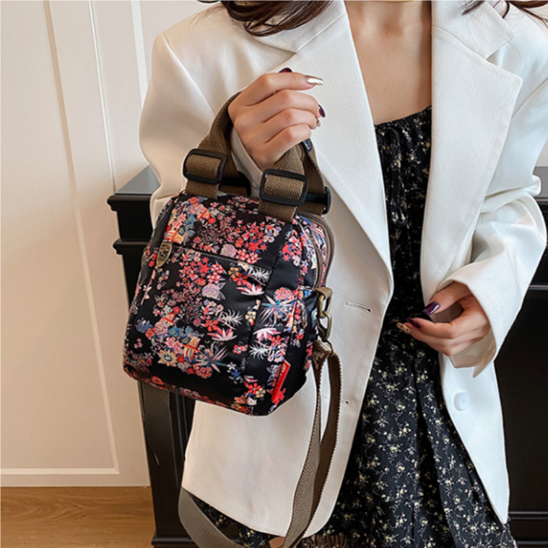 đ„đ„âš Damenmode Print Mehrschichtige UmhĂ€ngetasche