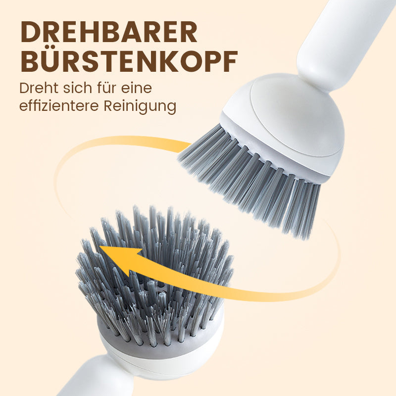 Drehbare Reinigungsbürste mit langem Griff für Geschirr und Töpfe