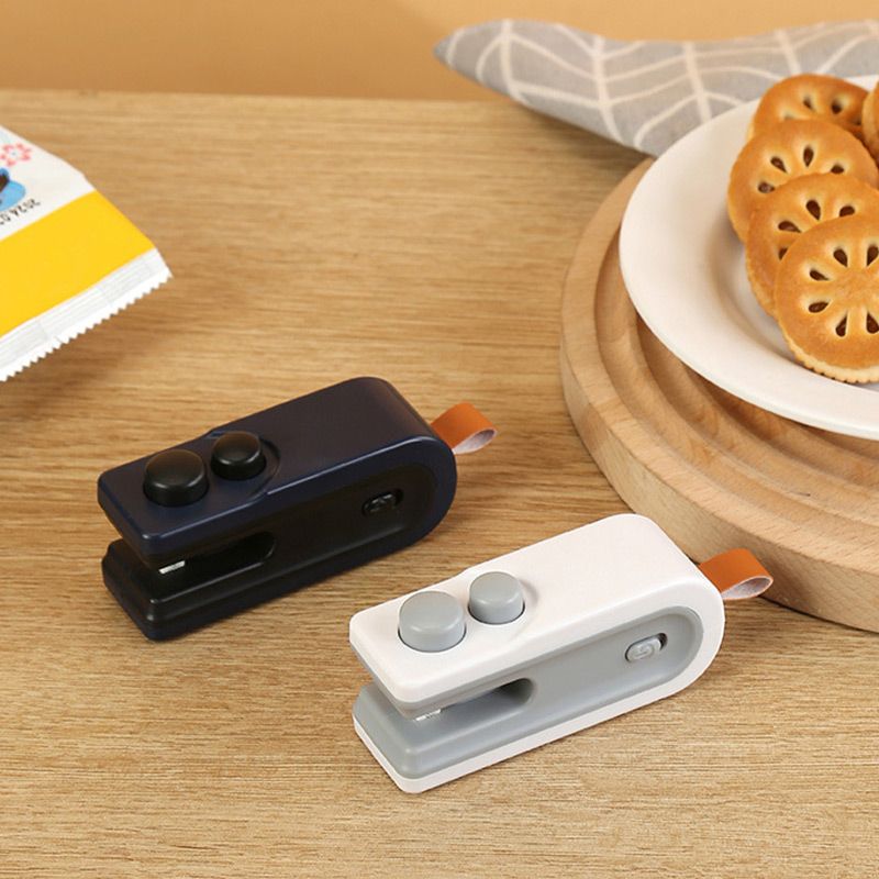 2-IN-1 Mini tragbare wiederaufladbare Beutelverschließ- und Schneidemaschine