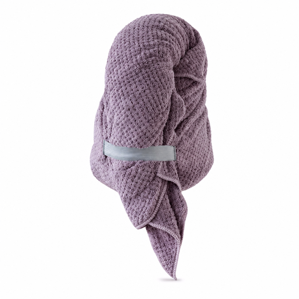đ 50 % RABATT NU! đââïž Handduk för hĂ„rtorkning i korallfleece â snabbtorkande, sexfaldig absorption & ergonomisk turban âš