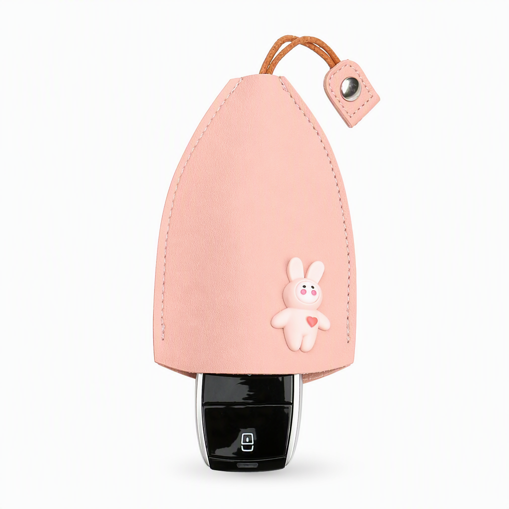 Cute Cartoon Pull-Out Car Key Case