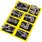 Metall Puzzle Ring achtteilig blaue Version Denksportaufgaben