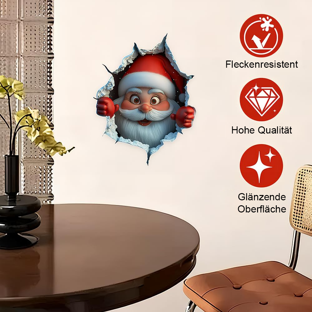 🎄Julrea 50 % rabatt🎅Kreativa julklistermärken för väggar