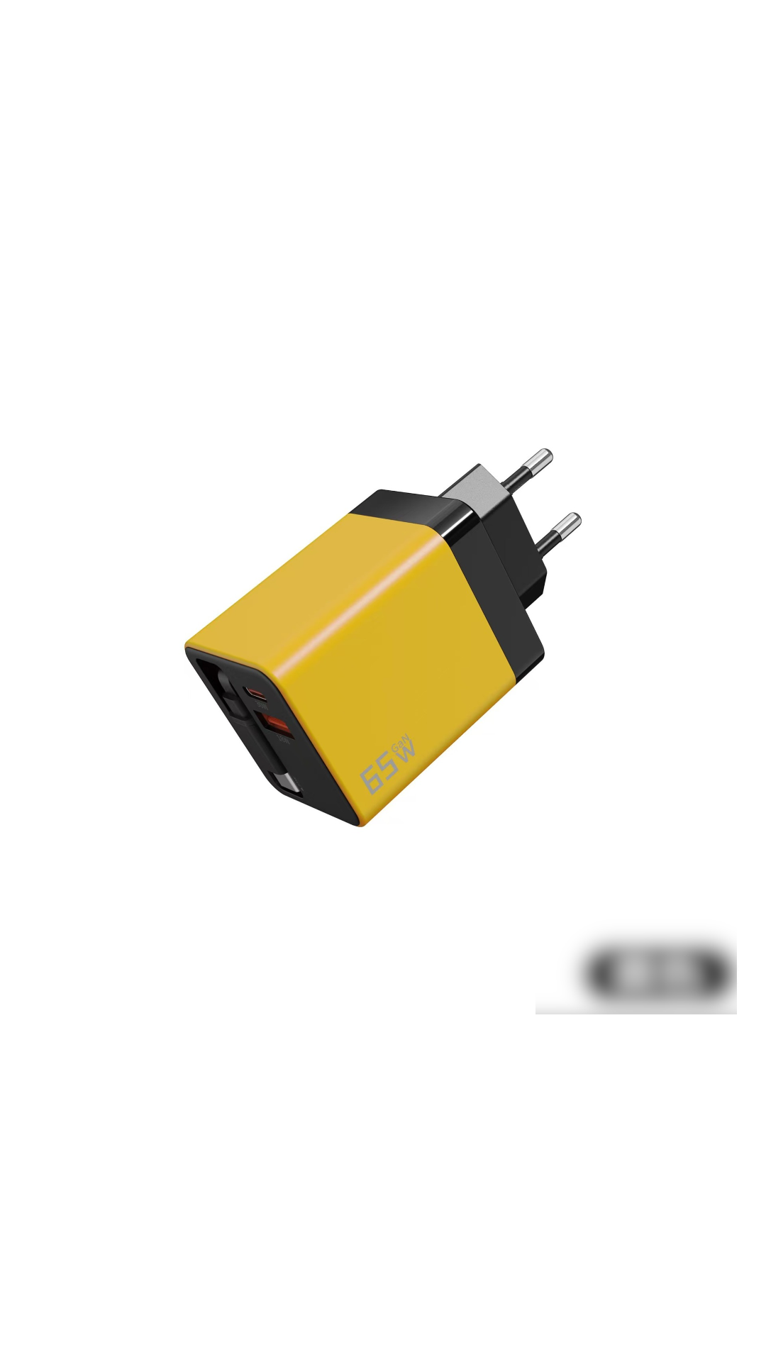 🔥REA – 50 % RABATT🎁 65 W snabbladdare för mobiltelefon med infällbar 80 cm lång Type-C-kabel