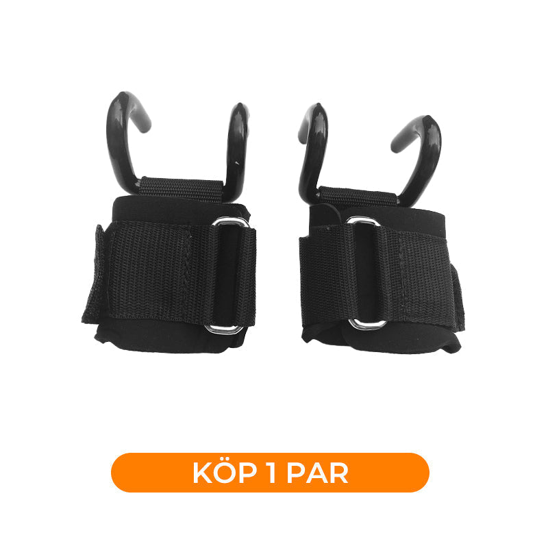 🔥50% RABATT NU! 💪 Tunga lyftremmar med handledskrok för styrketräning – Ökar greppet, minskar belastning på handleder, perfekt för marklyft, bänkpress och kraftträning på gymmet