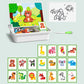 Magnetische Puzzlebox für Kinder mit Spiel- und Malbrett