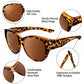 🔥 LETZTER TAG HOT SALE - 41% RABATT 🕶2025 Neue übergroße Cat-Eye-Sonnenbrille mit polarisiertem UV400-Schutz