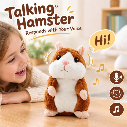 🐹 ✨Talande hamster i plysch – upprepar allt du säger, skakar automatiskt på huvudet och är hysteriskt rolig för barn och vuxna. 🎁