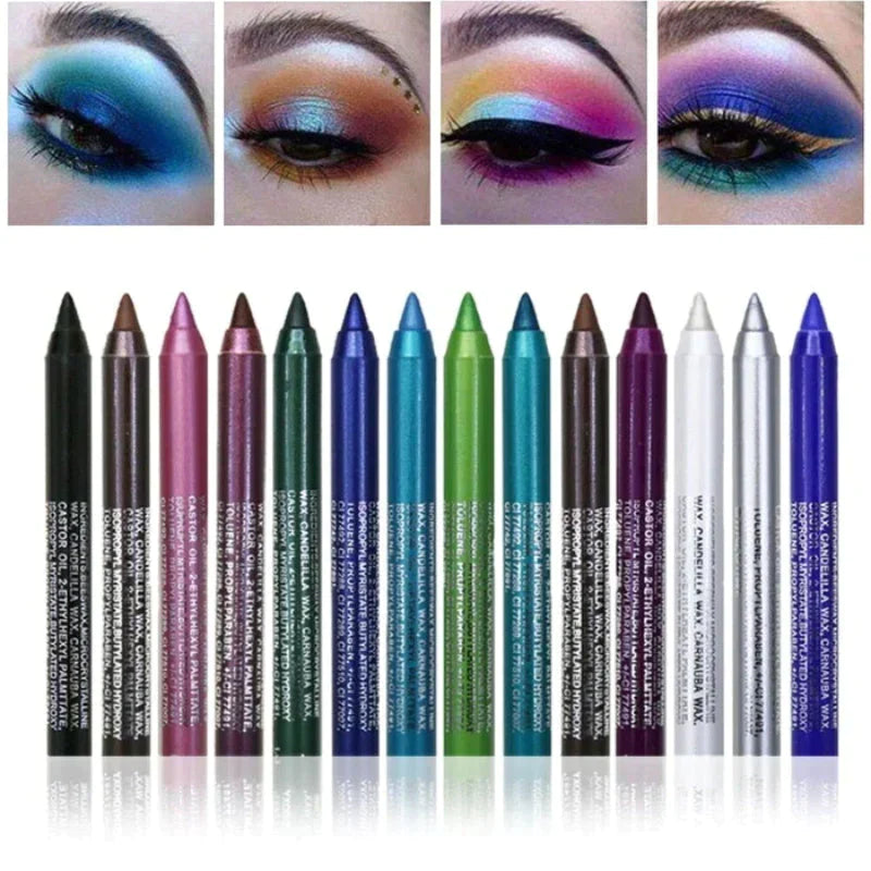 ✨ 14-delars set med vattenfast gel-eyeliner Med metallisk och pärlemorskimrande finish Långvarig, smetfri formula✨