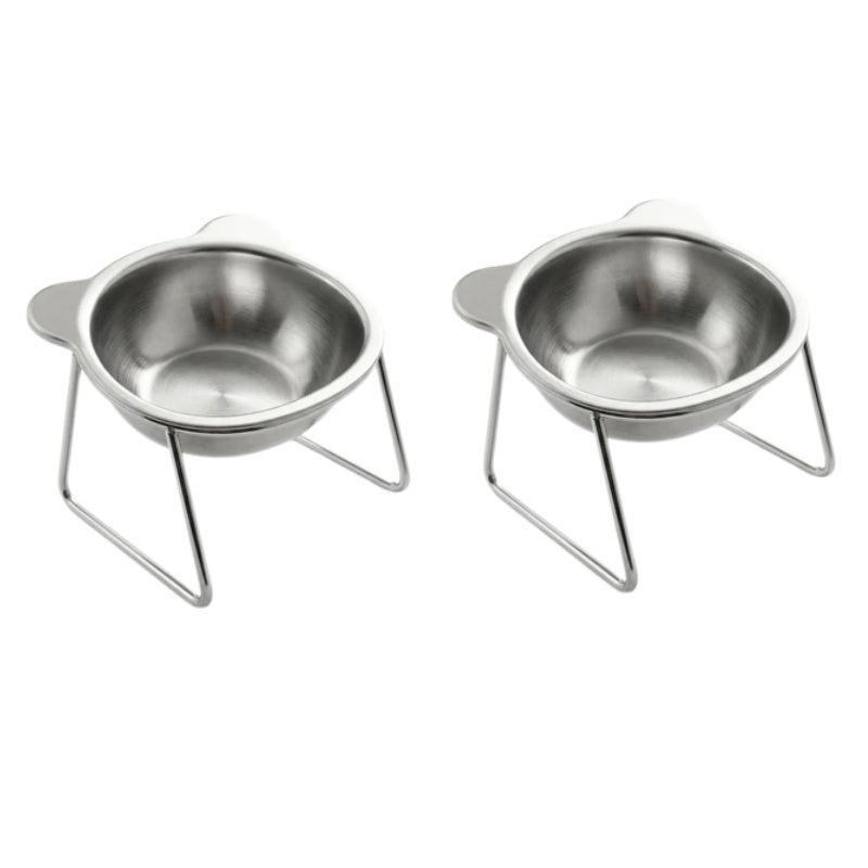 🥣 15° lutad upphöjd matskål för hund – naturlig ätposition, minskar uppstötningar & nacksmärta – perfekt för små raser och äldre hundar 🦴✨