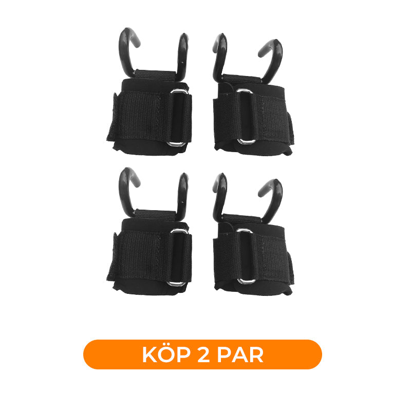 🔥50% RABATT NU! 💪 Tunga lyftremmar med handledskrok för styrketräning – Ökar greppet, minskar belastning på handleder, perfekt för marklyft, bänkpress och kraftträning på gymmet