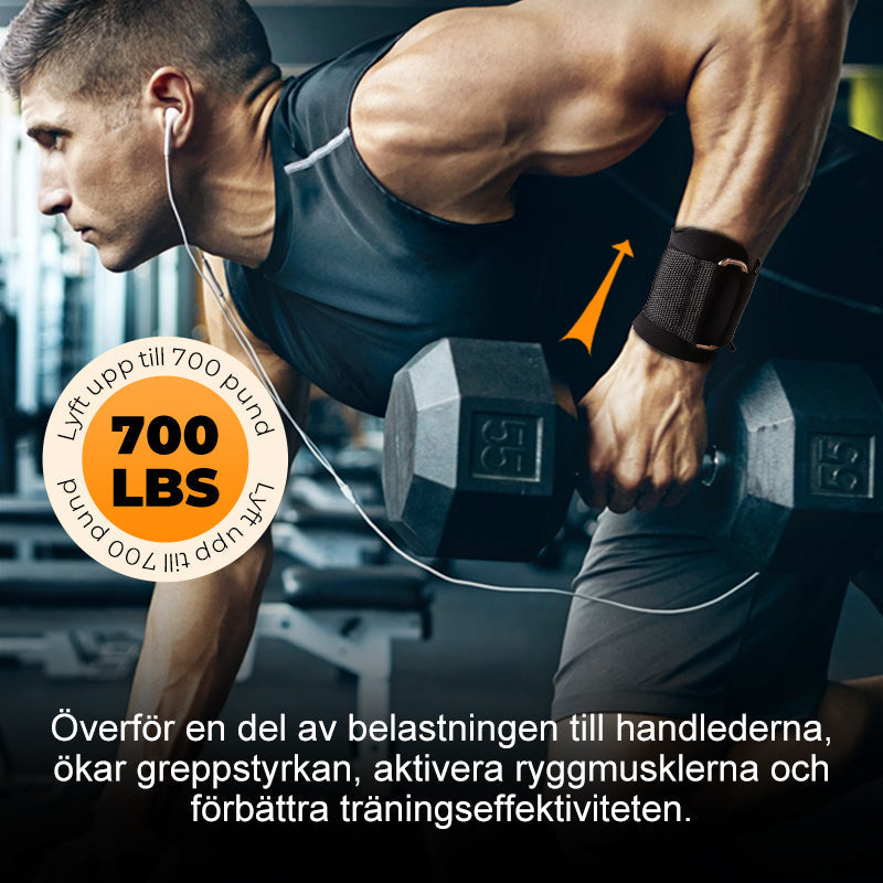 🔥50% RABATT NU! 💪 Tunga lyftremmar med handledskrok för styrketräning – Ökar greppet, minskar belastning på handleder, perfekt för marklyft, bänkpress och kraftträning på gymmet