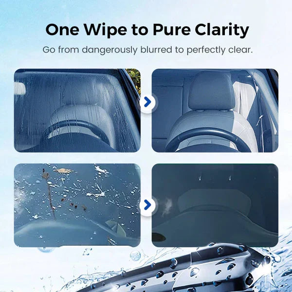 🚗 KÖP 2 FÅ 1 GRATIS! 💧 Rengöring för Borttagning av Oljefilm på Bilglas Sidoruta – Förbättrar Sikten, Eliminerar Repellerande Ytor & Enkel Applicering ✨