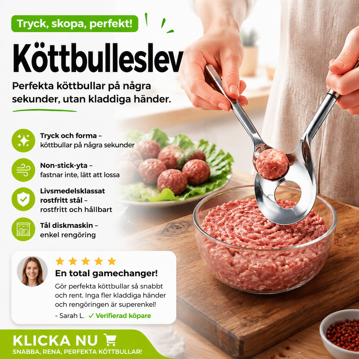 🔥50% RABATT NU!🍳Kreativ form med håldesign – pressa, forma och släpp enkelt✨