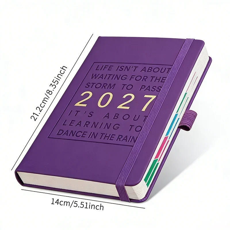 📅 50% RABATT NU! 📓 2027 Kalenderanteckningsbok – A5, en dag per sida, datummarkerad – Perfekt för dagliga anteckningar & framtida referens ✨
