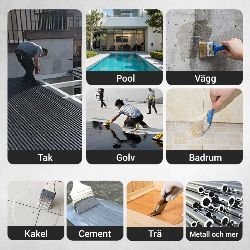 🏠 50% RABATT NU! Vattentät polyuretanbeläggning – hållbar, UV-beständig & enkel applicering – perfekt för tak, terrasser, väggar och inomhusbruk ✨🛡️